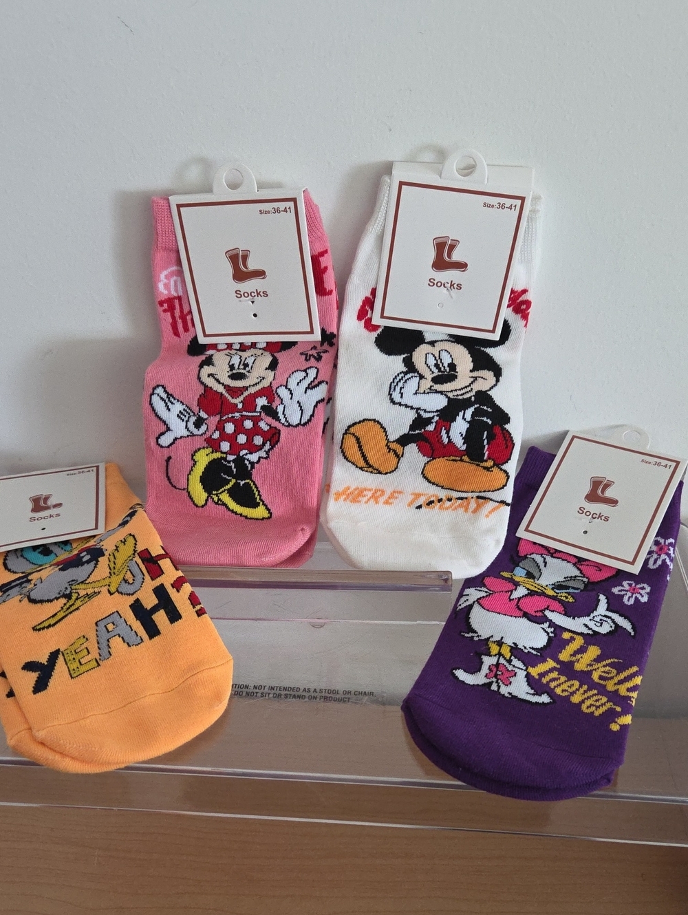Adult Character Ankle Socks - NWT set Of 4